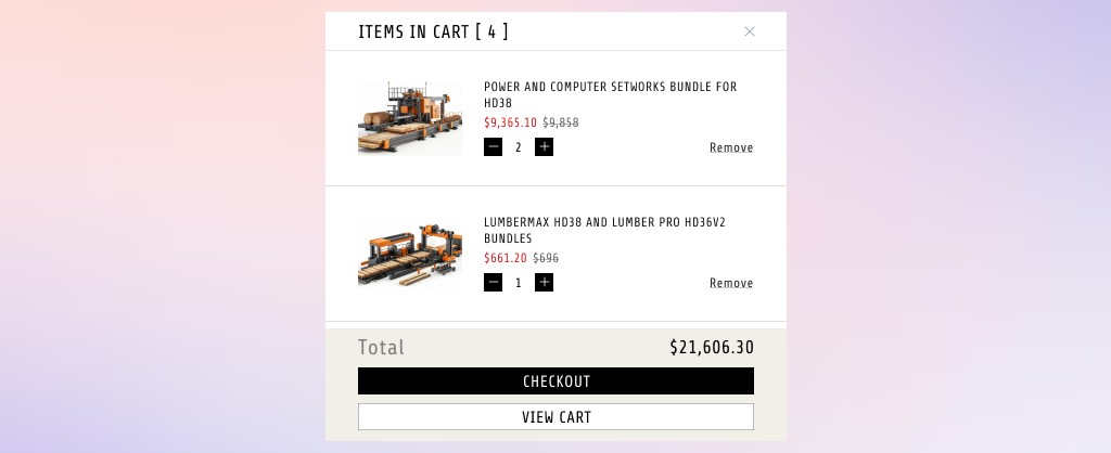 Cart Drawer Shopify Hydrogen Component