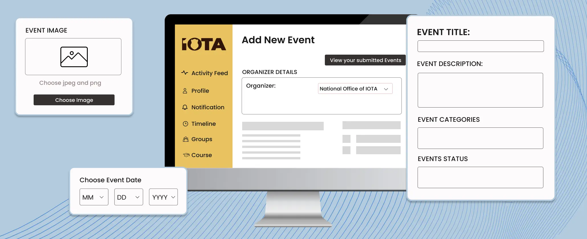 Option to Schedule Events & Book Tickets