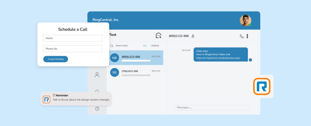Receive Timely Reminders Via SMS Notifications- RingCentral Integration