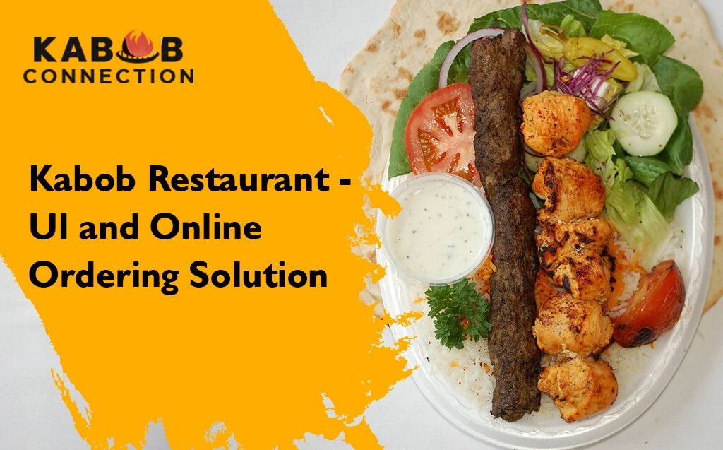 Kabab restaurant UI and Online ordering solution Banner image
