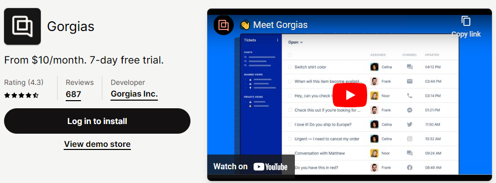 Gorgias: Streamlining Customer Service with AI on Shopify