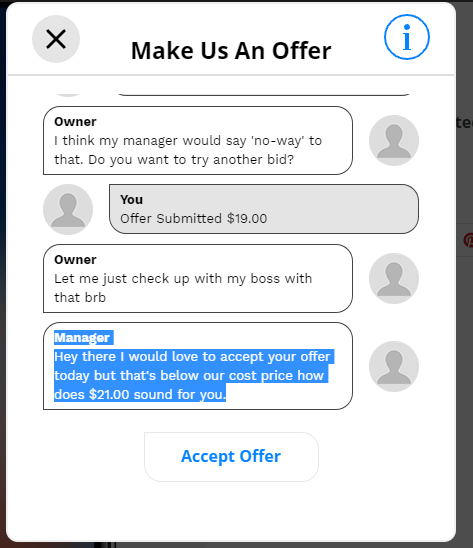 chatbot in shopify price negotiator