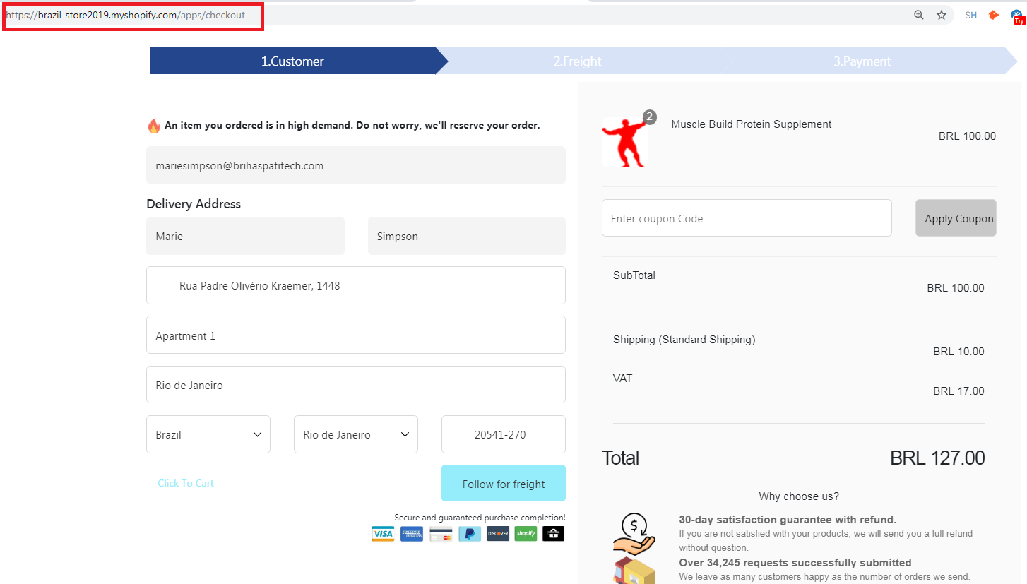 Shopify Custom Checkout Page