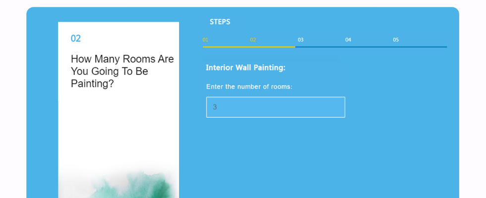 Step2_Adding Rooms to Paint Cost Estimator